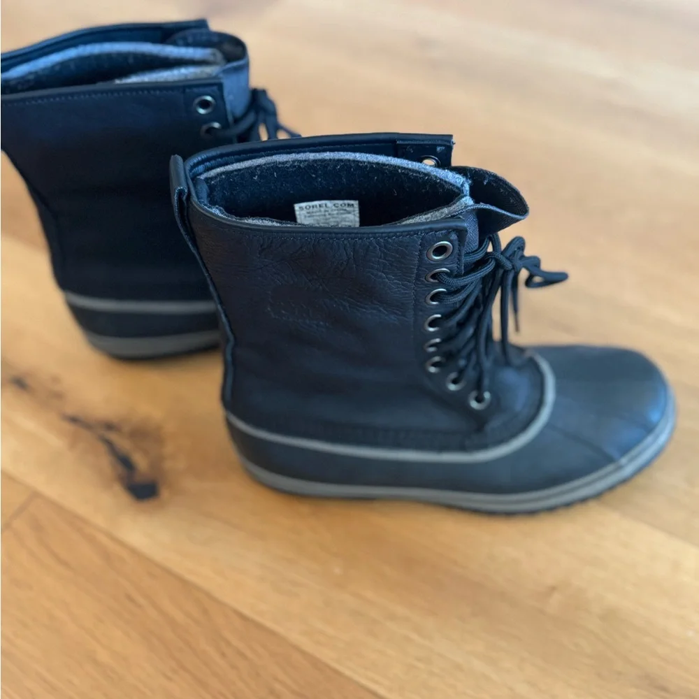 Sorel Black Lace-Up Boots - Picture 2 of 5